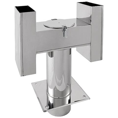 Acciaio Inossidabile Statica Htipo Camino Camino Progetto Scarico Finale 110 Millimetri