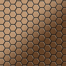 Mosaico metallo solido Titanio spazzolato Amber rame spesso 1,6 mm ALLOY Honey-Ti-AB características