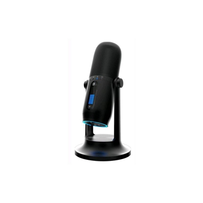 Thronmax Microfono Professionale a Condensatore 48KHz 16bit 4 Record USB-C Nero