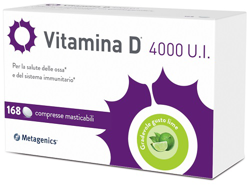 VITAMINE D 4000UI 168 COMPRESSE MASTICABILI características