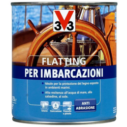 V33 Flatting Imbarcazioni Vernice Barche Legno Salsedine Mare Ambienti Marini - Formato: 2,5 Lt - MPN: 009783 en oferta