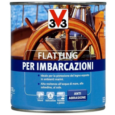 V33 Flatting Imbarcazioni Vernice Barche Legno Salsedine Mare Ambienti Marini - Formato: 2,5 Lt - MPN: 009783