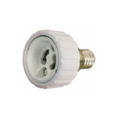 Adattatore per lampadina da E14 a GU10 in ceramica 2A/250V Electro DH. 12.105 8430552138876