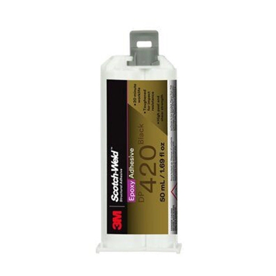 Adesivo bicomponente 3M DP420 elevate prestazione per metalli cartuccia da 50 ml colore nero