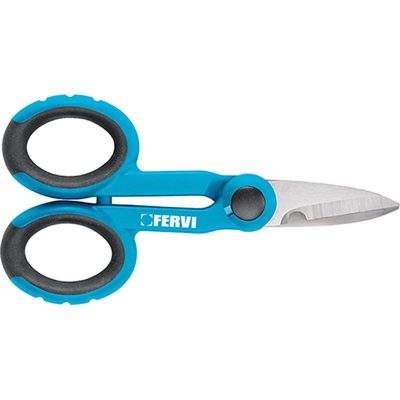 Forbice Forbici Per Elettricista Taglio Spella Filo Cavo Lama Inox Fervi 0672/B
