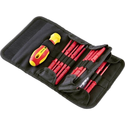 WHS-017 Kit punte intercambiabili VDE 17 pz. Taglio, TORX esterno, Croce Phillips, Croce Pozidriv - Toolcraft