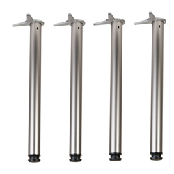 Gambe per Tavolo/Set di 4 Gambe KLOSE BESSER, Colore Acciaio Inox Brillante, Altezza 710 mm - precio