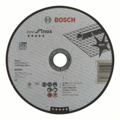 2608603506 2608603506 Disco di taglio dritto 180 mm 22.23 mm 1 pz. - Bosch Accessories