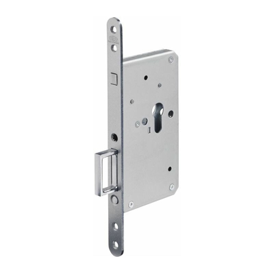 BKS Serratura con bulloni circolari Circolare r./Springgriff PZ argento rd 20x250mm