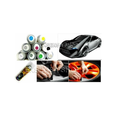 Exsensa - VERNICE REMOVIBILE BOMBOLETTA SPRAY 400ml PELLICOLA WRAPPING CERCHI AUTO MOTO viola n80