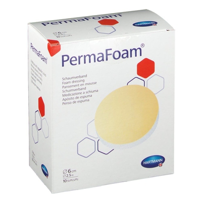 Hartmann Permafoam Foam Dressing Round 6cm