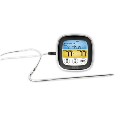 ADE Termometro per carne, Nero/Argento, 7.6 x 7.6 x 2.5 cm, bbq1600