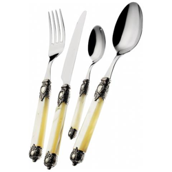 Servizio Posate 75 Pz. ''''rinascimento'''' Avorio Dorato precio