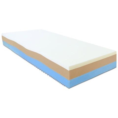 Materasso Piazza E Mezza Memory Foam Modello Arcobaleno Monozona Altezza 25 Cm, 120 X 195 X 25 Cm, Fodera In Silver Safe, Memory Foam