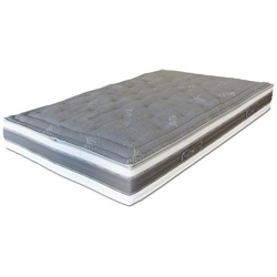 Materasso Singolo In Memory Foam Silver Grey 100 X 195 X 26 Cm, Portanza Differenziata, Fodera Sfoderabile Silver, Memory Foam características