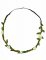 Corona di fiori bianchi elastica per adulto
