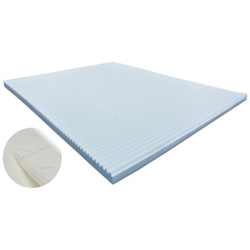 Topper Correttore Materasso Matrimoniale In Memory Foam Fresh Wave 170 X 195 X 7 Cm, Fodera Sfoderabile In Silver Safe, Fresco, Traspirante, Ergonomico, Antiacaro, Dotato Di Elastici Sugli Angoli, A Portanza Differenziata precio