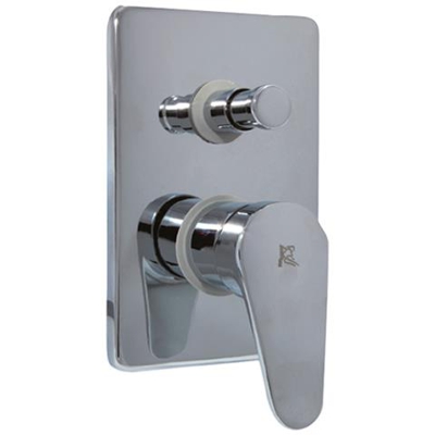 Miscelatore Incasso Doccia Con Deviatore Piastra Lusso Automatico Duemmeggi Sky Installazione Muro Parete 2 Vie 2 Fori Meccanico 1 Leva Monocomando Stile Moderno Materiale Ottone Finitura Cromata Made In Italy Garanzia 5 Anni