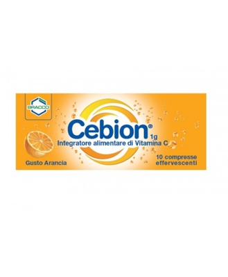 Cebion Effervescente Integratore Alimentare Di Vitamina C Arancia 10 Compresse