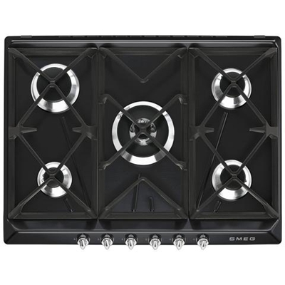 Piano Cottura SR975NGH Victoria a Gas 5 Fuochi Gas Colore Nero
