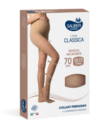 SAUBER COLLANT 70 DENARI PREMAMAN MAGLIA MICRORETE NEUTRO BEIGE 4 LINEA CLASSICA en oferta