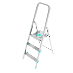 Colombo Scala LIBELLULA 3 gradini in alluminio con gradini antiscivolo piedini antiscivolo portata max 150kg EN131 MADE IN ITALY precio