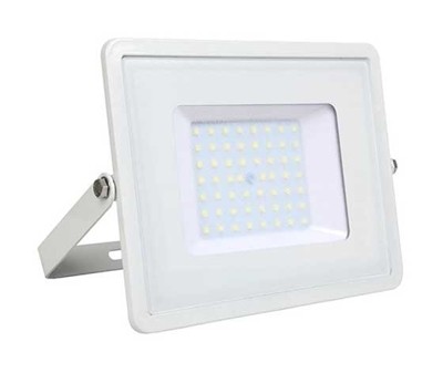 V-TAC PRO VT-50 Faro led 50W slim alluminio bianco chip Samsung SMD bianco naturale 4000K - SKU 410