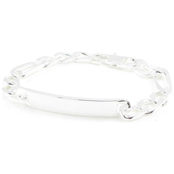 braccialetto con targhetta per argento per per gli uomini 'adam' - [ e1125] precio