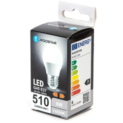 Aigostar - Lampadina Led G45 E27 6W Bianco Freddo 6400K en oferta