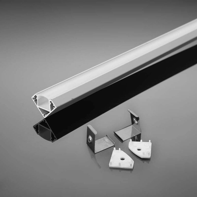 Profilo in Alluminio Angolare per Strip LED V-TAC (Max l: 12,1mm) Colore Bianco 2000 x 26 x 19mm