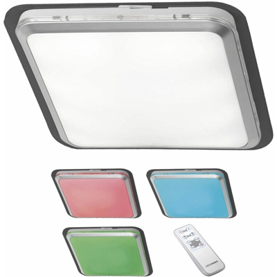 Lampadario LED RL135 Reality Trio design moderno cambia colore vetro acrilico quadrato