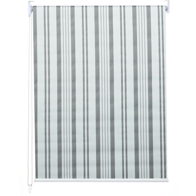 Tenda opaca avvolgibile per finestra HWC-D52 120x230cm grigio bianco - MENDLER