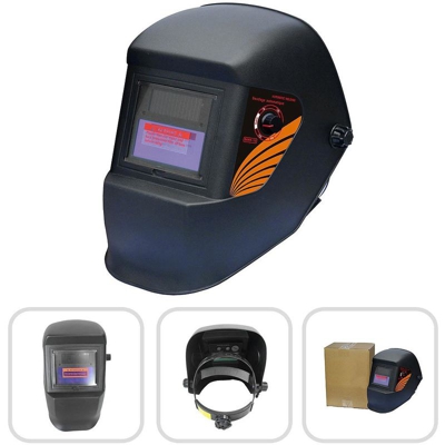 Casco Regolabile Per Saldatura, Casco per Saldare Auto oscurante, Nero, Materiale: Plastica (PP, PE), PCB - TODECO