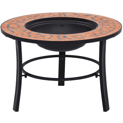 Braciere con Mosaico Terracotta 68 cm in Ceramica - ASUPERMALL