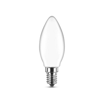 Nova Line - Lampadina Led Opale a Filamento C35 E14 6W Bianco Neutro 4000K