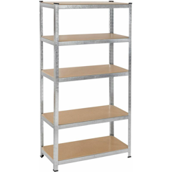 Scaffalatura per carichi pesanti in lamiera d'acciaio - scaffali, scaffali metallici, scaffalature metalliche - 250 kg - TECTAKE en oferta