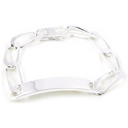 per braccialetto con targhetta per argento per gli uomini 'adam' diamante cavallo - [ g1334] precio