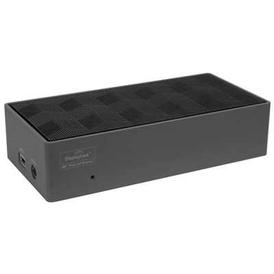 Replicatore di Porte e Docking Station DV4K USB-C / Thunderbolt 3 Colore Nero