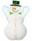 Centro tavola Pupazzo di neve 30 cm precio