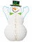 Centro tavola Pupazzo di neve 30 cm