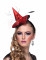 Mini cappello da strega rosso con cerchietto- Halloween