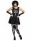 Costume da scheletro in nero e bianco per donna precio
