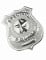 Distintivo da poliziotto in metallo per adulto