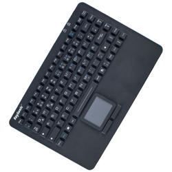 KSK-6231 INEL, USB, QWERTZ, Cablato, Nero, Silicone, Blu en oferta