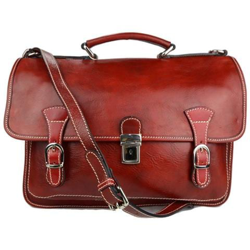 Borsa Uomo Donna Cartella Valigetta Zaino Uomo 24 Ore Vera Pelle Rosso precio