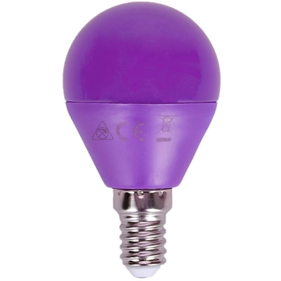 Lampadina Led G45 E14 4W Viola - AIGOSTAR