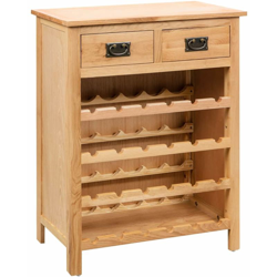Cantinetta Portavini 72x32x90 cm in Massello di Rovere - ASUPERMALL en oferta