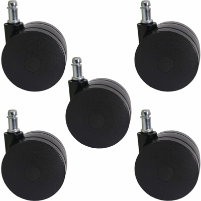 Set 5x ruote per sedie girevoli T533 70mm poliuretano - MENDLER