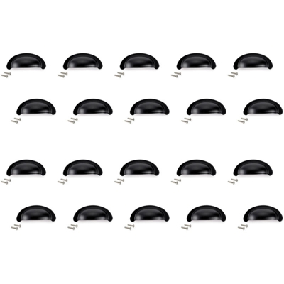 20 Maniglie per mobile Marrakech nero - Emuca