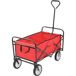 Carrello Pieghevole a Mano in Acciaio Rosso - VIDAXL precio